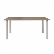 Tavolo rettangolare Manila rovere gambe tonde alluminio 180x100 cm