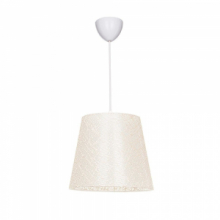 Lampada a sospensione Conic in tessuto beige conf. 8Pz