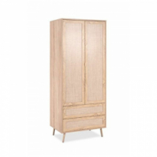 Armadio Bali 60A 2 ante e 2 cassetti effetto vimini