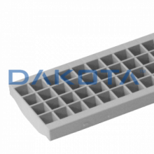 1 pz. Griglia Extra Strong Grigia con Clip 130 Misure   130 x 1.000mm  