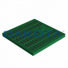1 pz. Griglia verde con Maniglia Misure   550 x 550mm  