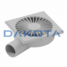 25 pz.Chiusino Orientabile Scarico Ribassato (Griglia ABS) - venduto in Blister Misure   150 x 150mm  