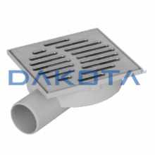 25 pz.Chiusino Orientabile Scarico Ribassato (Griglia Inox) - venduto in Blister Misure   150 x 150mm  