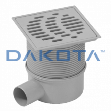 12 pz.Chiusino Telescopico Orientabile Scarico Laterale (Telaio e Griglia Inox) Misure   150 x 150mm  