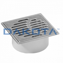 24 pz.Chiusino sifonato (Telaio e Griglia Inox) venduto in Blister Misure   150 x 150mm  