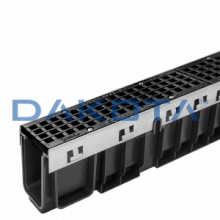 1 pz. Canaletta Taurus 130 x 150 con griglia in ghisa D400 premontata Misure   130 x 150 x 1.000mm  