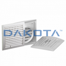 Griglia ad Appoggio con Serranda Regolabile e Imbocco - 1 pz. Misure   Ã¸ 125 - 190 x 190mm  