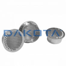 Griglia Fissa Tonda Alluminio - 1 pz. Misure   imbocco 80mm  