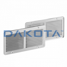 Griglia Fissa Rettangolare Alluminio - 1 pz. Misure   415 x 150mm  