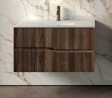 Mobile Base Con 2 Cassetti Per Lavabo Bagno Modello Victor Disponibile In Diverse Finiture e Dimensioni