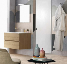 Composizione 4 Pz Arredo Bagno Modello Bali Light 70cm Disponibili in Diversi Colori