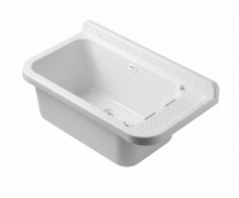 Vaschetta Lavabo Pilozzo in Prolipropilene 59x34x21cm Disponibile in Diversi Colori