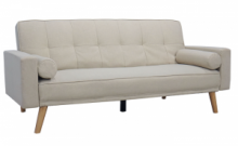 Divano Letto Sofa 185x84x85cm Divanetti 3 Posti Colore Beige ITALFROM®