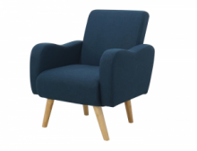 Divano Divanetto Poltrona Sofa 72x77x93 cm 1 Piazza Colore Blu ITALFROM®