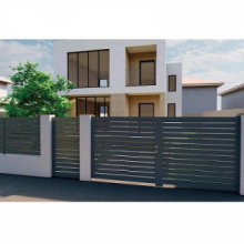 Palo in alluminio per recinzione Orizzonte a doghe