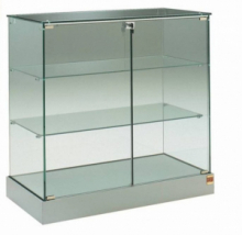 Banco Vendita Vetrina L93xP60xH90 cm CRISTALLI TEMPERATI ANTE BATTENTI art OF20AL