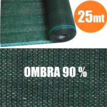 Rotolo  25mt Telone Ombreggiante Frangivista Verde -  H 150  - per Rete Metallica