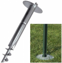 SUPPORTO ZINCATO PER ANCORAGGIO PALO A T (mm30X30) 