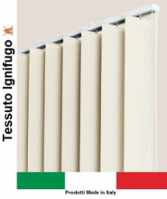 Tenda Verticale Tessuto Solar Shade Ignifugo Oscurante su Misura a Banda da 127 mm Comandi Standard ITALFROM®
