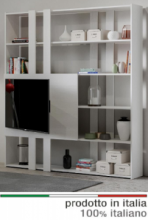 Mobile libreria e Porta TV cm 178X36X204 H Kato H